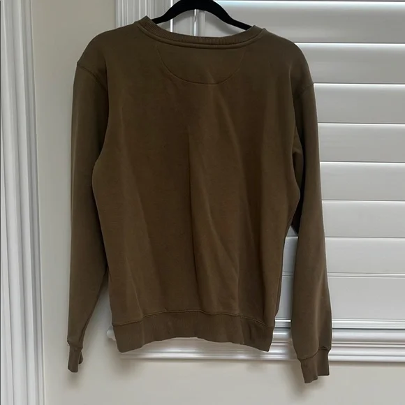 Army Green Crew Neck Sweater with Toronto Graphic - Picture 4 of 5